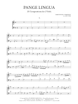 Pange Lingua - Cristoforo Caresana - Partition - Viole de gambe