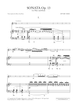 Sonata Op. 13 for Flute and Piano - GRIEG - Partition