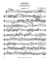 Quintet in B minor op. 115 - BRAHMS - Partition - Quintettes