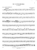 30 Studies - String bass - Franz Simandl - Partition - Contrebasse