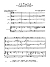 Sonata - 3 Violins or 2 Vl Va piano - GABRIELI - Partition - Quatuors