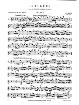 14 Fugues - Volume 2 - 2 violins viola cello - BACH - Partition