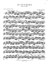 24 Studies op. 33 - ANDERSEN - Partition - Flûte traversière
