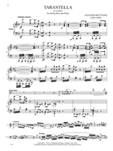 Tarantella in A minor - BOTTESINI - Partition - Contrebasse