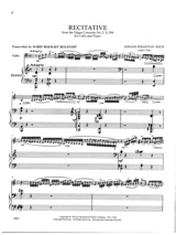 Récitative - BACH - Partition - Violoncelle