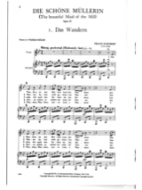 Die Schöne Mullerin. Voix Haute - SCHUBERT - Partition - Mélodies