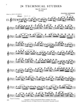24 Technical studies op. 63 - Volume 2 - ANDERSEN - Partition