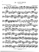 24 Etudes Galamian - Pierre Gaviniès - Partition - Violon