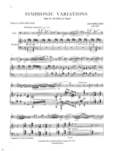 Symphonic Variations op. 23 - Léon Boëllmann - Partition - Violoncelle