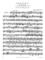 Sextet in Eb major op. 81b - Parts - BEETHOVEN - Partition - Sextuors