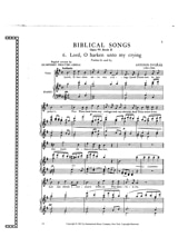 Biblical Songs Op. 99 Voix Haute, Volume 2 - DVORAK - Partition