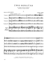 2 Sonatas - Daniel Speer - Partition - Ensemble de cuivres