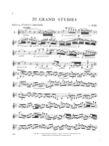 20 grandes études - Cyrille Rose - Partition - Clarinette