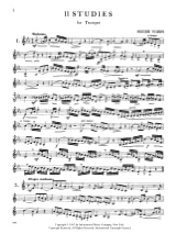 11 Studies - Roger Voisin - Partition - Trompette