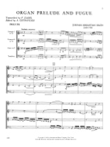 Organ Prélude And Fugue - BACH - Partition - Ensemble de cuivres