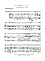 Chorale - Georges Marty - Partition - Trompette