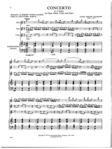 Concerto A minor - Flute oboe violin piano - TELEMANN - Partition