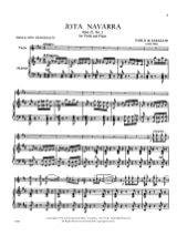 Jota Navarra op. 22 n° 2 - SARASATE - Partition - Violon