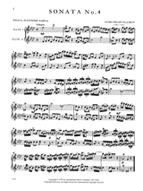 6 Sonatas Série 2, Volume 2 - 2 Flutes - TELEMANN - Partition