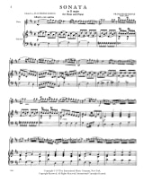 Sonata in D major - Flute piano - DEVIENNE - Partition