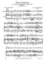 12 Variations - Trombone - BEETHOVEN - Partition - Trombone