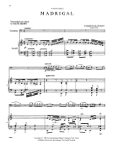 Madrigal In A Minor - GRANADOS - Partition - Trombone