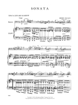 Sonata in G minor - Bassoon piano - Henry Eccles - Partition - Basson