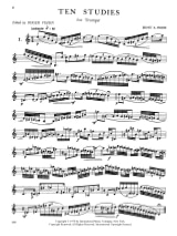 10 Studies For Trumpet - Ernst A. Friese - Partition - Trompette