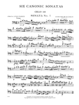 Six Canonic Sonatas - 2 Violoncelles - TELEMANN - Partition