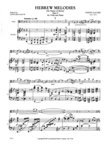Hebrew melodies op. 9 - Joseph Joachim - Partition - Alto