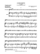 Concerto en Sol Majeur - Saxophone - TELEMANN - Partition - Saxophone