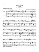 Sonata in F major - Friedrich Wilhelm Rust - Partition - Alto