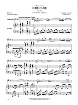 Sérénade op. 98 - FAURÉ - Partition - Violoncelle
