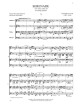 Sérénade En Mi Min. Op.20 - ELGAR - Partition - Quatuors