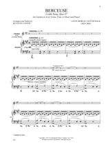Berceuse Extr. de Cradle Song Opus 47 - GOTTSCHALK - Partition