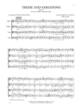 Thème et Variations, op. 97 - Quatuor à cordes - Alexandre Glazounov