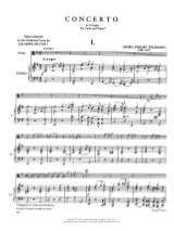 Concerto in G major - Viola - TELEMANN - Partition - Alto