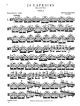 24 Caprices Op. 1 - PAGANINI - Partition - Alto