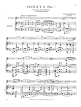 Sonate 1 op.120 fa min - BRAHMS - Partition - Clarinette