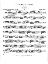 Concert Studies op.26 - Ludwig Milde - Partition - Basson