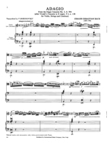 Adagio from the Organ Concerto n° 3