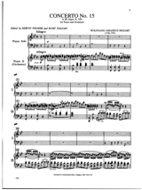 Concerto N°15 En Si Bémol Majeur KV 450 - MOZART - Partition - Piano
