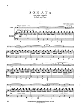 Sonate en la mineur, op.36 - Cello - GRIEG - Partition - Violoncelle