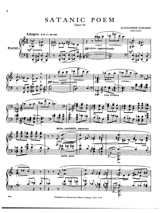 Poèmes Sataniques Op. 36 - SCRIABINE - Partition - Piano