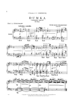 Dumka Opus 59 - TCHAIKOVSKY - Partition - Piano