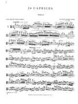 24 Caprices - Viola Pagels - Pierre Rode - Partition - Alto