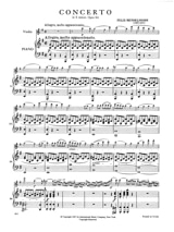 Concerto Violon op. 64 mi mineur - MENDELSSOHN - Partition - Violon