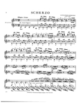 Scherzo En la Bémol Majeur - BORODINE - Partition - Piano