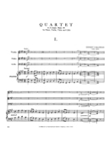 Quatuor la majeur op. 30 - Parts - CHAUSSON - Partition - Quatuors