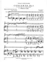 Concerto N°1 Sol Mineur Op.26 - BRUCH - Partition - Violon